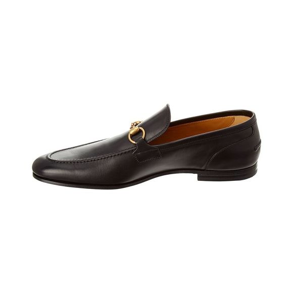 Gucci Jordaan Leather Loafer, Black - Picture 2 of 5